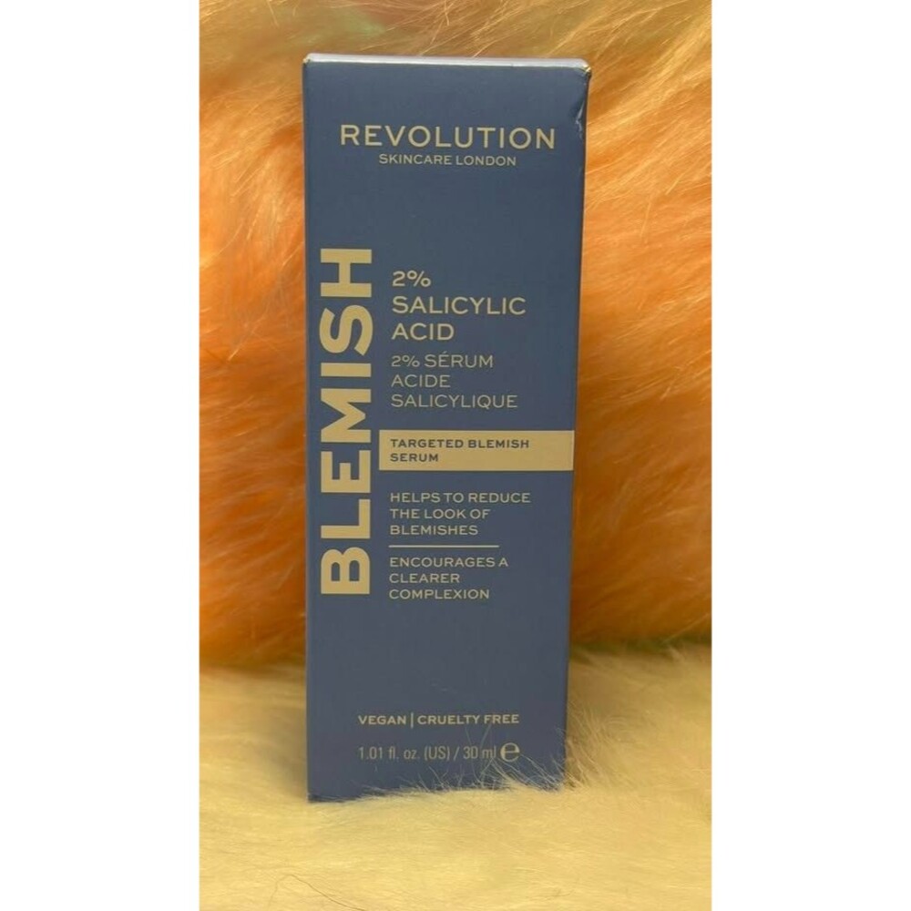 Revolution Skincare 2% Salicylic Acid Blemish Serum Clearer Smoother Skin • NEW